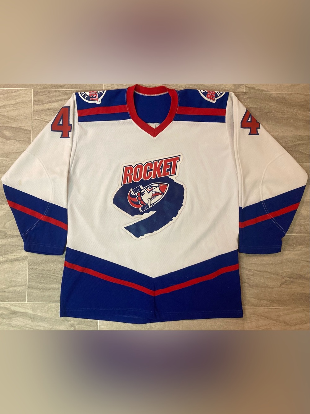 2003-05 PEI Rocket QMJHL Minor Hockey Jersey Jimmy Bonneau #44 Autograph Signed